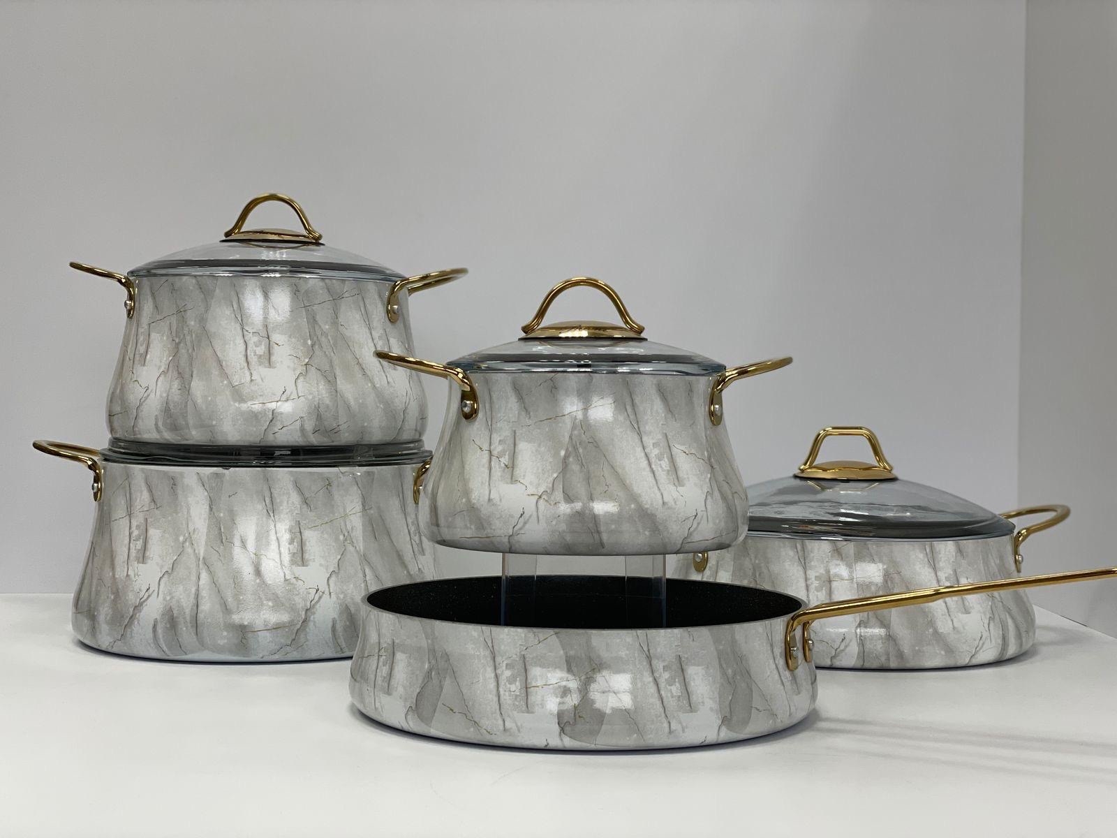 Набор кастрюль 9пр Marble Brioni
